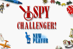 I Spy Challenger title screen for GameBoy Advance